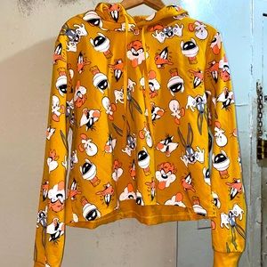Looney Tunes Women All Over Print Hoodie - Taz,Marvin,Bugs Bunny, Daffy...